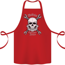 Machinist I Have Tolerance Issues Skull Cotton Apron 100% Organic Red