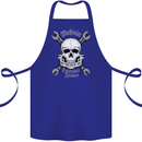 Machinist I Have Tolerance Issues Skull Cotton Apron 100% Organic Royal Blue