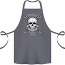 Machinist I Have Tolerance Issues Skull Cotton Apron 100% Organic Steel