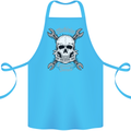 Machinist I Have Tolerance Issues Skull Cotton Apron 100% Organic Turquoise