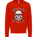 Machinist I Have Tolerance Issues Skull Kids Sweatshirt Jumper Bright Red