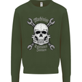 Machinist I Have Tolerance Issues Skull Kids Sweatshirt Jumper Forest Green