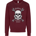 Machinist I Have Tolerance Issues Skull Kids Sweatshirt Jumper Maroon