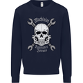 Machinist I Have Tolerance Issues Skull Kids Sweatshirt Jumper Navy Blue