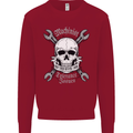 Machinist I Have Tolerance Issues Skull Kids Sweatshirt Jumper Red