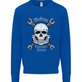 Machinist I Have Tolerance Issues Skull Kids Sweatshirt Jumper Royal Blue