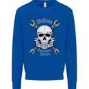 Machinist I Have Tolerance Issues Skull Kids Sweatshirt Jumper Royal Blue