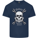 Machinist I Have Tolerance Issues Skull Kids T-Shirt Childrens Navy Blue