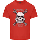 Machinist I Have Tolerance Issues Skull Kids T-Shirt Childrens Red