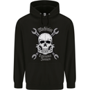 Machinist I Have Tolerance Issues Skull Mens 80% Cotton Hoodie Black