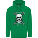 Machinist I Have Tolerance Issues Skull Mens 80% Cotton Hoodie Irish Green