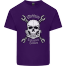 Machinist I Have Tolerance Issues Skull Mens Cotton T-Shirt Tee Top Purple