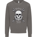 Machinist I Have Tolerance Issues Skull Mens Sweatshirt Jumper Charcoal