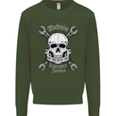 Machinist I Have Tolerance Issues Skull Mens Sweatshirt Jumper Forest Green