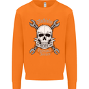 Machinist I Have Tolerance Issues Skull Mens Sweatshirt Jumper Orange