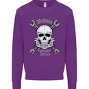 Machinist I Have Tolerance Issues Skull Mens Sweatshirt Jumper Purple