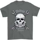 Machinist I Have Tolerance Issues Skull Mens T-Shirt 100% Cotton Charcoal