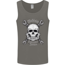 Machinist I Have Tolerance Issues Skull Mens Vest Tank Top Charcoal