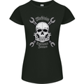 Machinist I Have Tolerance Issues Skull Womens Petite Cut T-Shirt Black