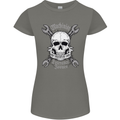 Machinist I Have Tolerance Issues Skull Womens Petite Cut T-Shirt Charcoal