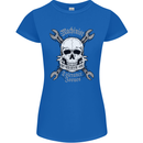 Machinist I Have Tolerance Issues Skull Womens Petite Cut T-Shirt Royal Blue