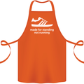 Made for Standing Not Walking Hooligan Cotton Apron 100% Organic Orange