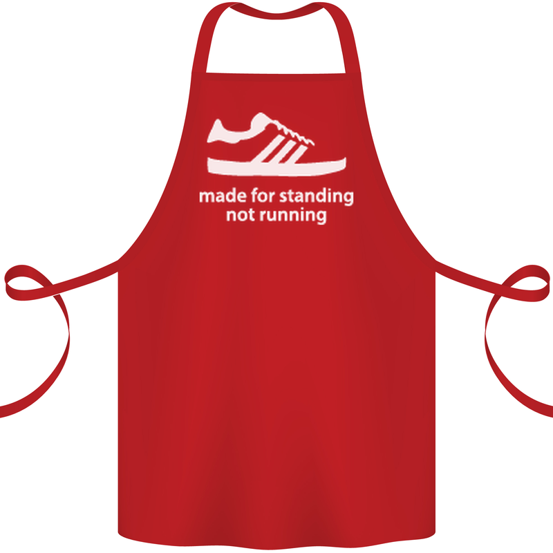 Made for Standing Not Walking Hooligan Cotton Apron 100% Organic Red