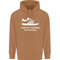 Made for Standing Not Walking Hooligan Mens 80% Cotton Hoodie Caramel Latte