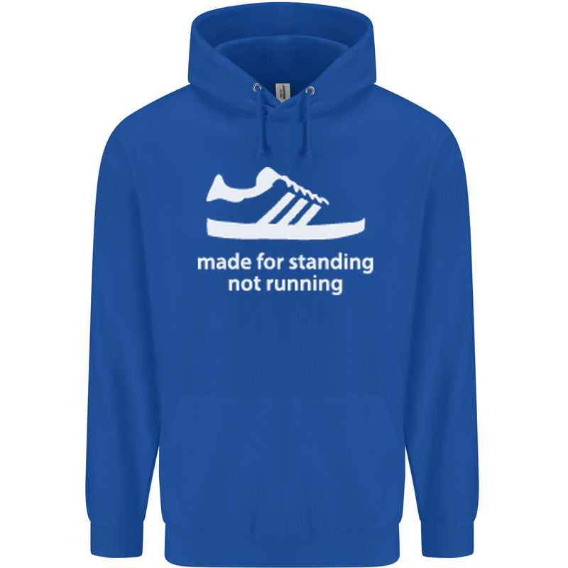 Made for Standing Not Walking Hooligan Mens 80% Cotton Hoodie Royal Blue