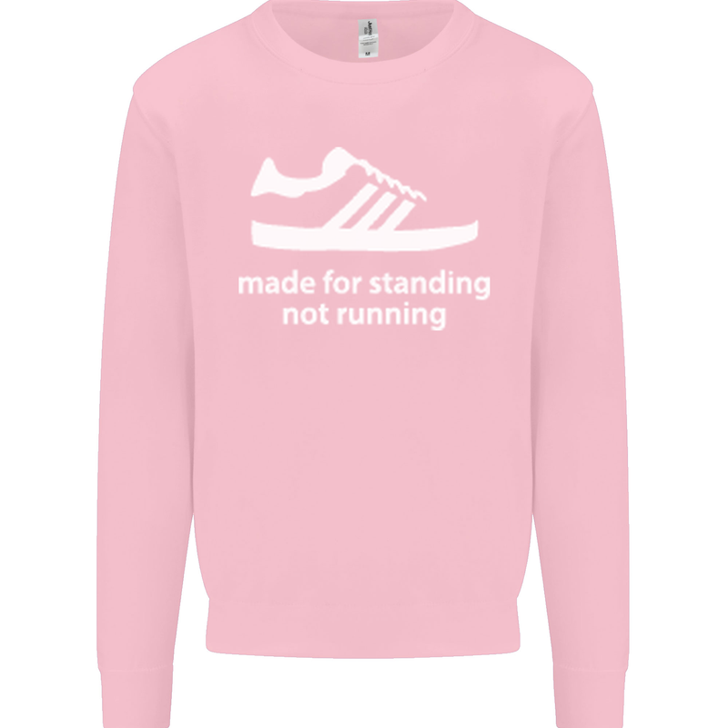 Made for Standing Not Walking Hooligan Mens Sweatshirt Jumper Light Pink