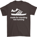 Made for Standing Not Walking Hooligan Mens T-Shirt Cotton Gildan Dark Chocolate