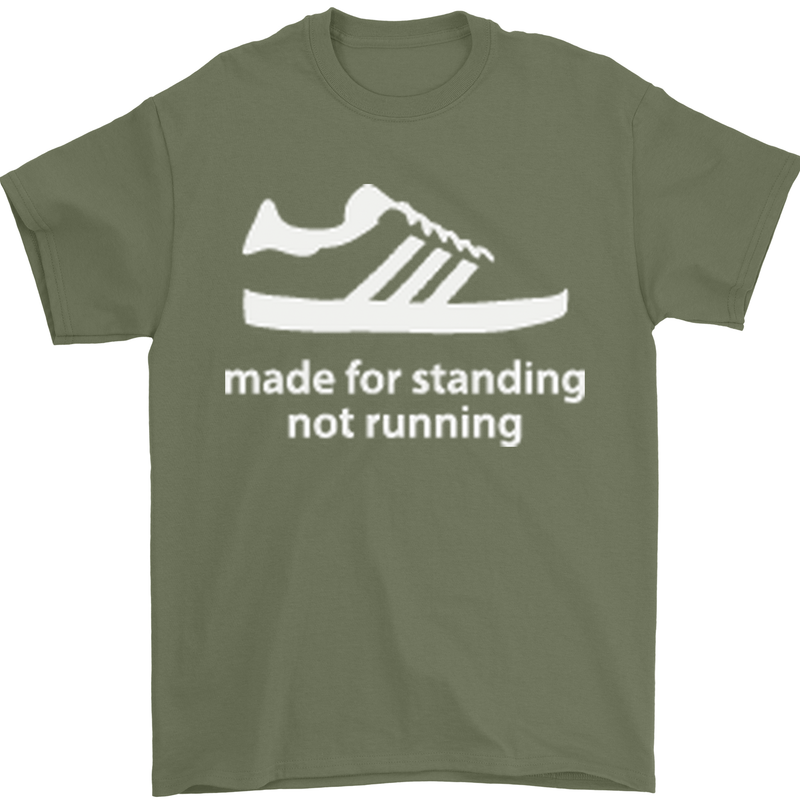 Made for Standing Not Walking Hooligan Mens T-Shirt Cotton Gildan Military Green