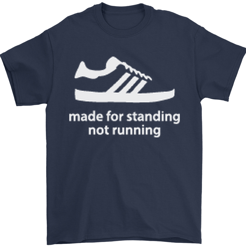 Made for Standing Not Walking Hooligan Mens T-Shirt Cotton Gildan Navy Blue