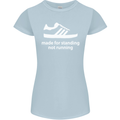 Made for Standing Not Walking Hooligan Womens Petite Cut T-Shirt Light Blue