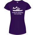Made for Standing Not Walking Hooligan Womens Petite Cut T-Shirt Purple