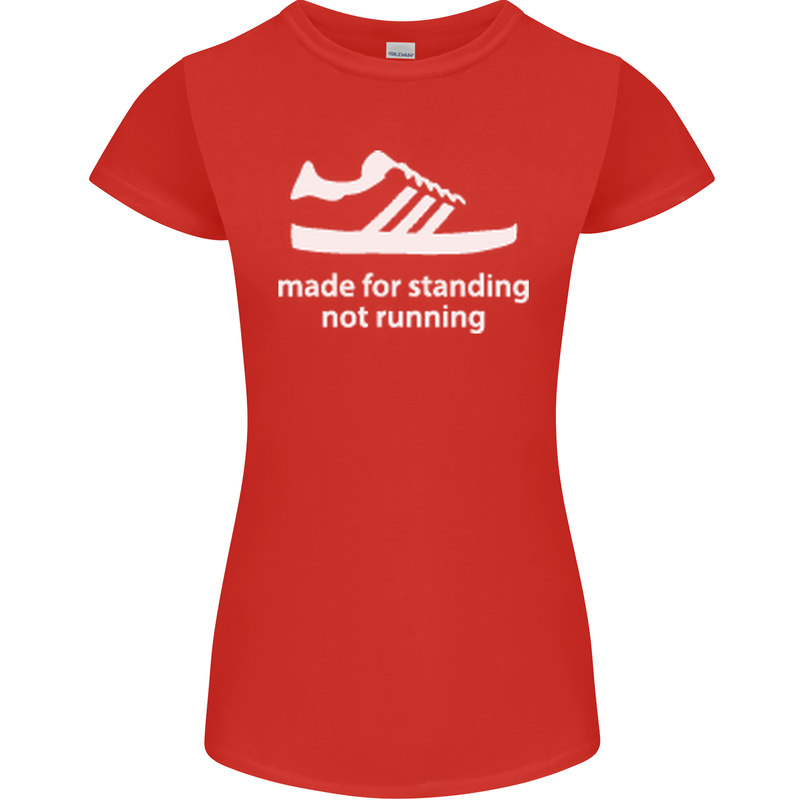 Made for Standing Not Walking Hooligan Womens Petite Cut T-Shirt Red