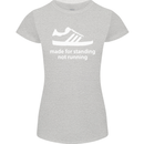 Made for Standing Not Walking Hooligan Womens Petite Cut T-Shirt Sports Grey