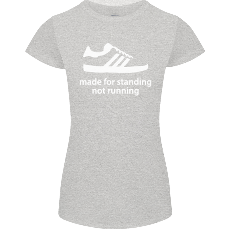 Made for Standing Not Walking Hooligan Womens Petite Cut T-Shirt Sports Grey