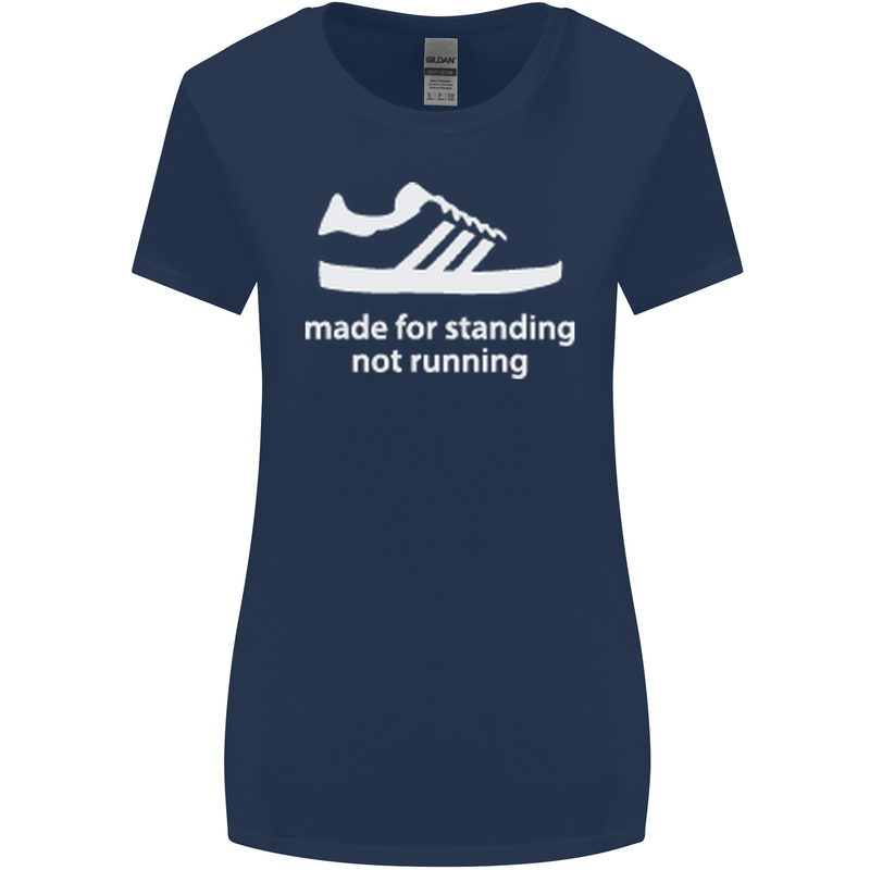 Made for Standing Not Walking Hooligan Womens Wider Cut T-Shirt Navy Blue