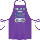 Made in the 80's Funny Birthday Retro Cotton Apron 100% Organic Purple