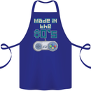 Made in the 80's Funny Birthday Retro Cotton Apron 100% Organic Royal Blue