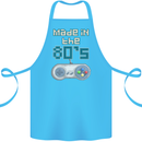 Made in the 80's Funny Birthday Retro Cotton Apron 100% Organic Turquoise
