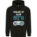 Made in the 80's Funny Birthday Retro Mens 80% Cotton Hoodie Black