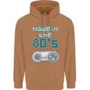 Made in the 80's Funny Birthday Retro Mens 80% Cotton Hoodie Caramel Latte