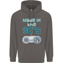 Made in the 80's Funny Birthday Retro Mens 80% Cotton Hoodie Charcoal