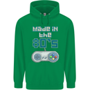 Made in the 80's Funny Birthday Retro Mens 80% Cotton Hoodie Irish Green