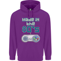 Made in the 80's Funny Birthday Retro Mens 80% Cotton Hoodie Purple