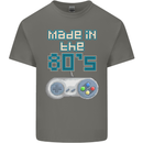 Made in the 80's Funny Birthday Retro Mens Cotton T-Shirt Tee Top Charcoal