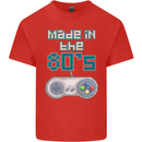 Made in the 80's Funny Birthday Retro Mens Cotton T-Shirt Tee Top Red