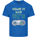 Made in the 80's Funny Birthday Retro Mens Cotton T-Shirt Tee Top Royal Blue